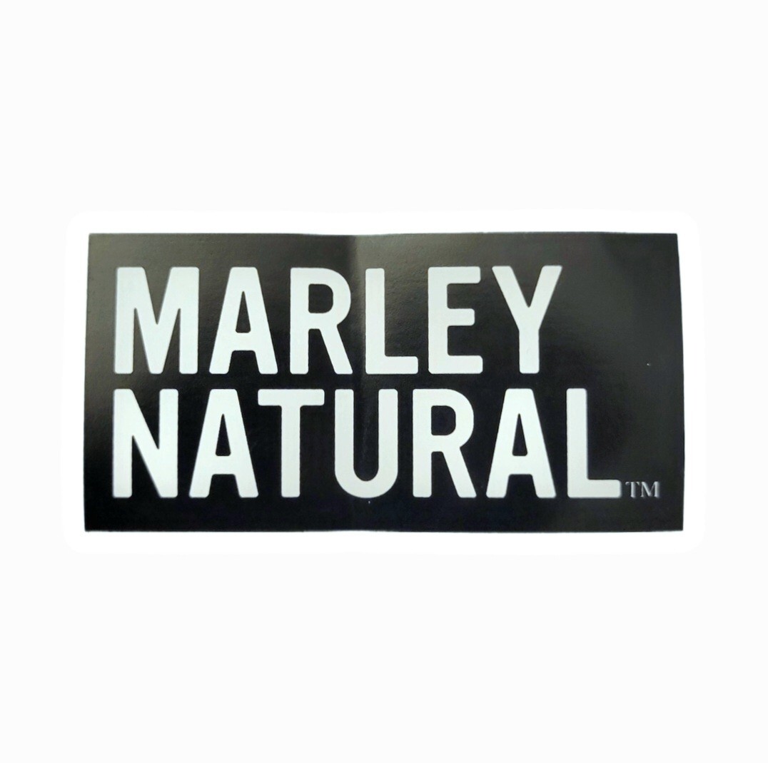 Marley Natural Sticker Promo Black Logo Bob Marley's Official Brand New Smoke gallery
