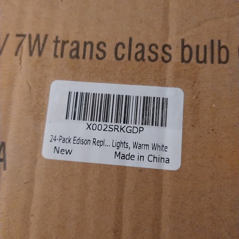 24-Pack Edison Replacement Light Bulbs,7W E17 Screw Base ST40 Replacement Clear gallery