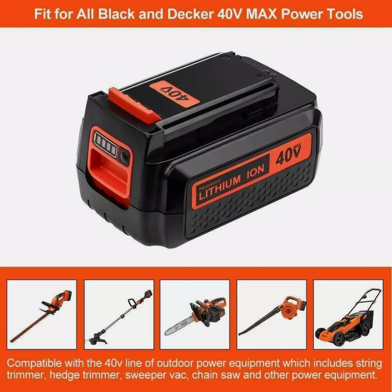 2 Pack 20V Battery 6 Ah for Black+Decker 20V Max Lithium Battery LBXR20 LB20 US gallery