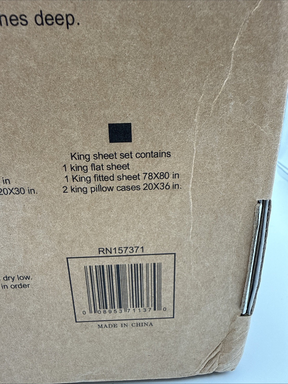 Original Tree Organic 100% Cotton King Sheet Set 2000 Thread Count. In Box gallery