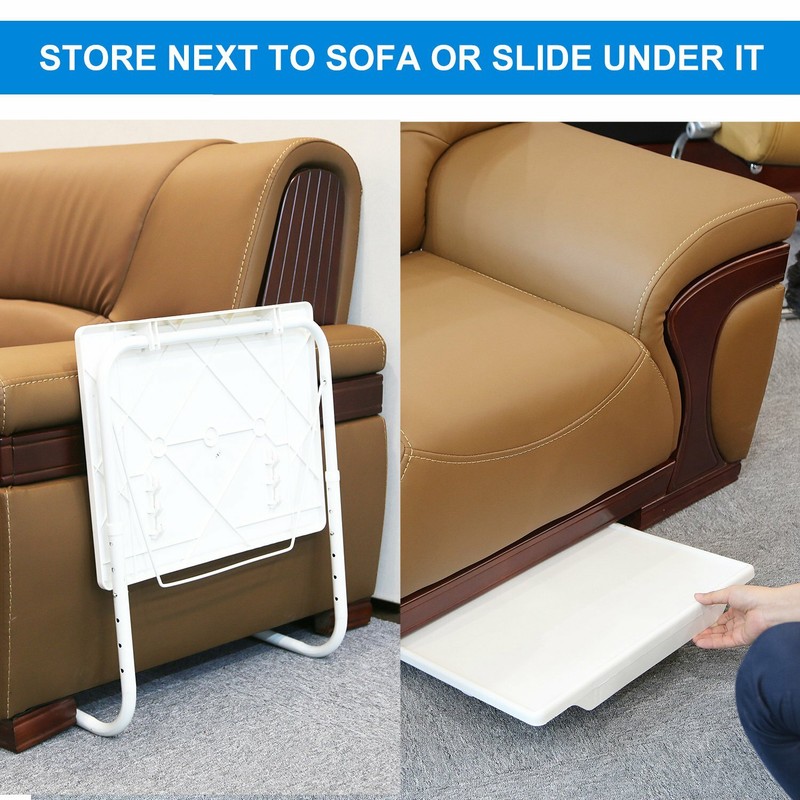 Adjustable Portable Folding Table Desk Smart TV Tray Laptop PC Dinner Bed Mate gallery