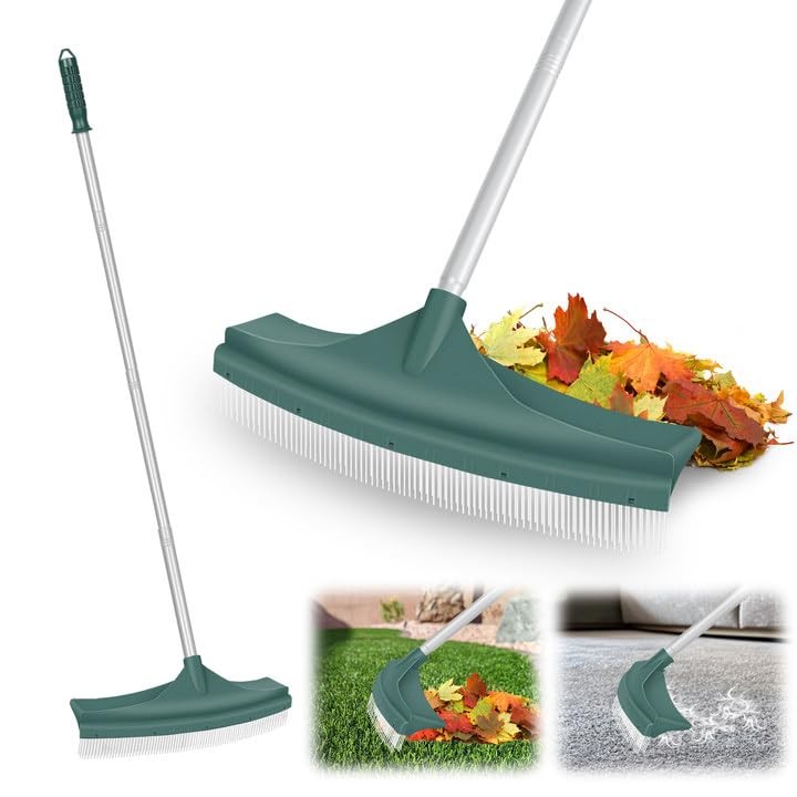 Artificial Turf Rake 4 Section Adjustable Handle 30 to 53 Telescopic ORIENTOOLS