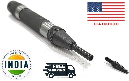 Automatic Center Punch with Replaceable Hardened Steel, Heavy duty-USA FULFILLED gallery