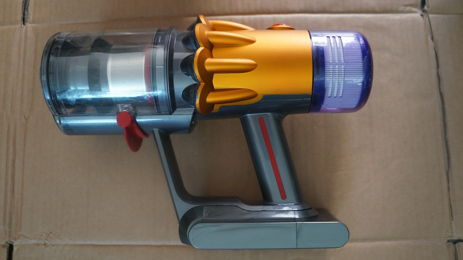 Genuine Dyson V12 Detect Motorhead Main Body w/Battery & Trask Bin. Good working gallery