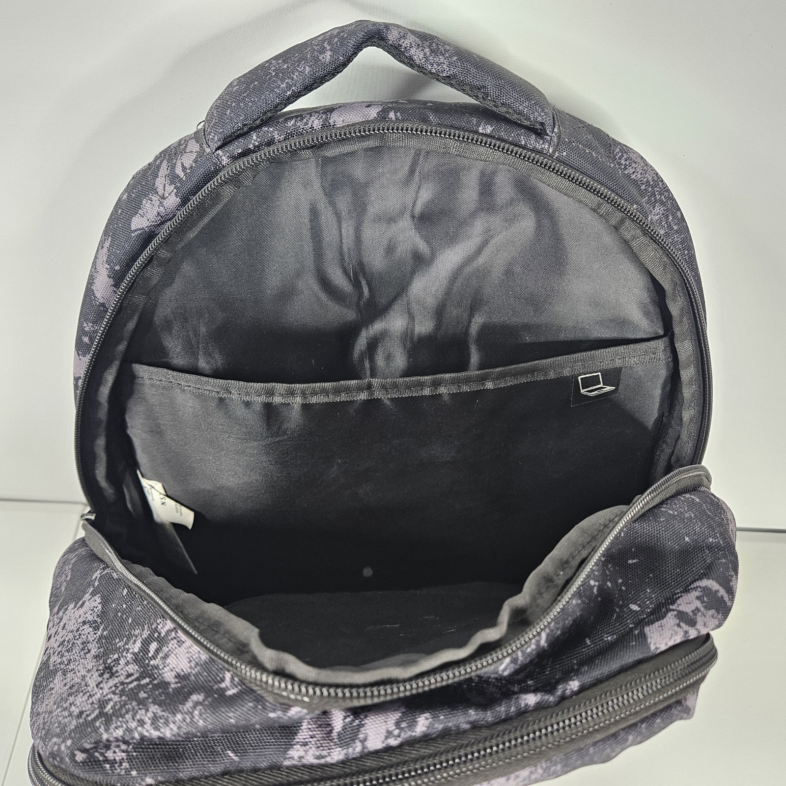 Reebok Spellbinding Backpack Water Resistant Black Marble 4