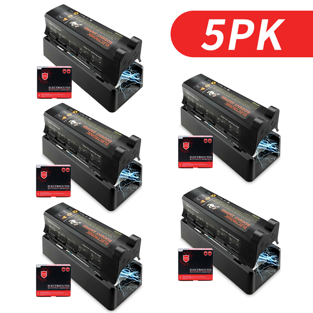 5x Electronic Mouse Trap Victor Control Rat Killer Pest Electric Rodent Zapper gallery