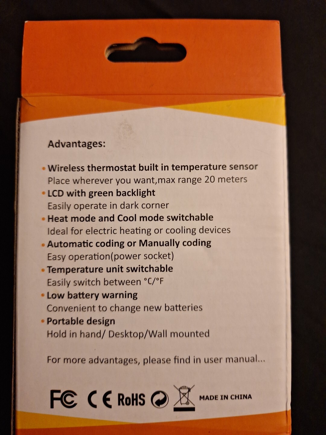 Hycency Programmable Wireless Thermostat gallery