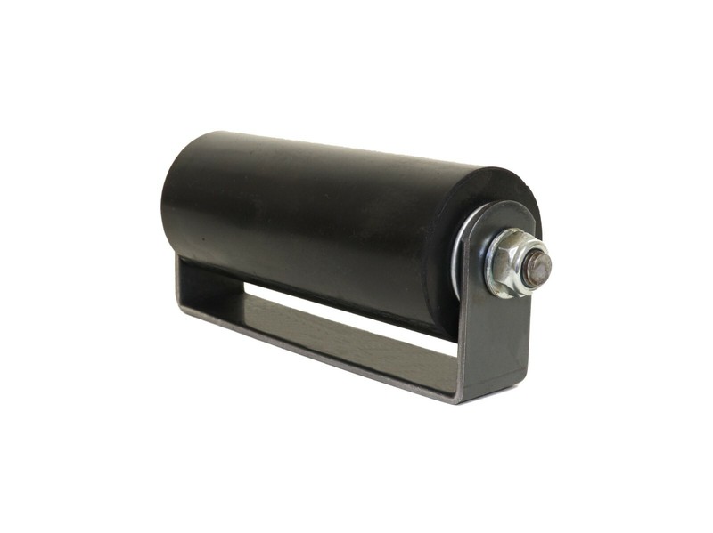 6" Sliding Gate Guide Roller Hard Rubber Roller With Removable Axle Bolt Pair gallery