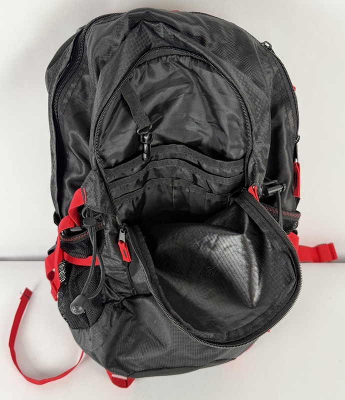 Coleman internal frame Backpack Camping Hiking black and red Waterproof 4