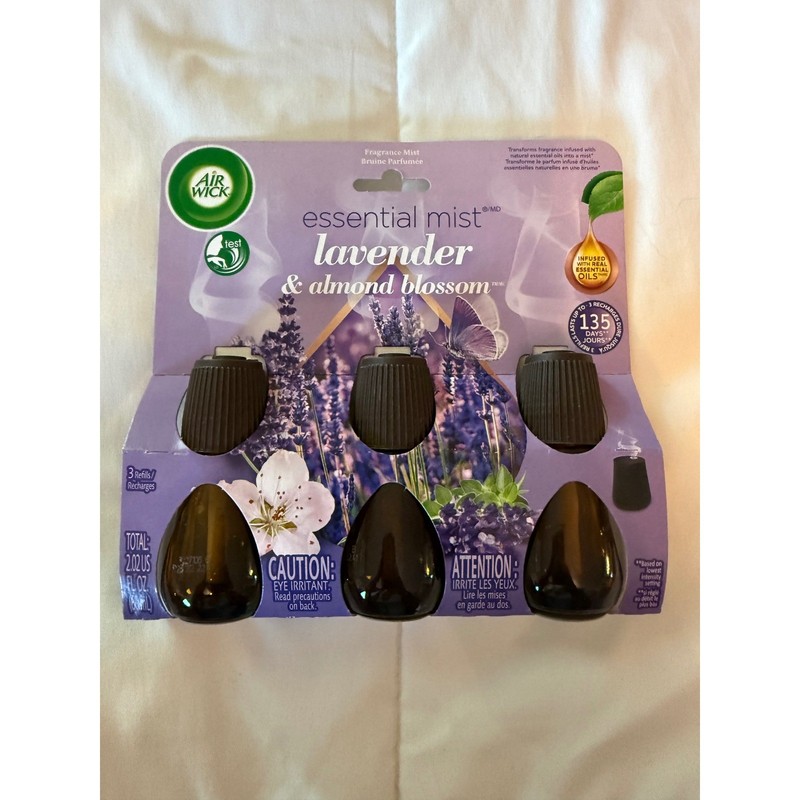 Air Wick Essential Mist Diffuser Starter Kit & 6 Refills Lavender Almond Blossom gallery