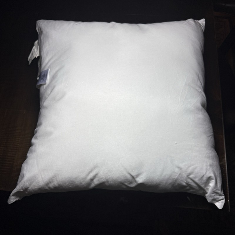 West Elm Pillow Insert Form White Decorative Pillow 20”x20” Cotton USA Made NEW gallery