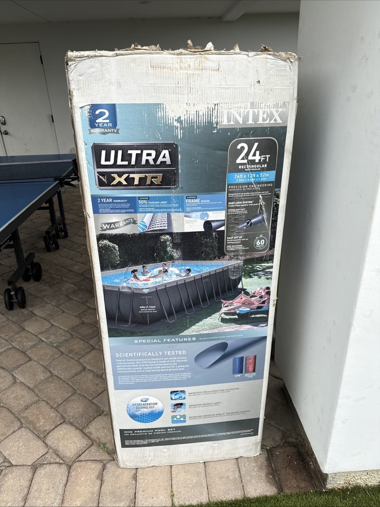 Ultra XTR Rectangular Swimming Pool Set 24’x12’x52’ Ft