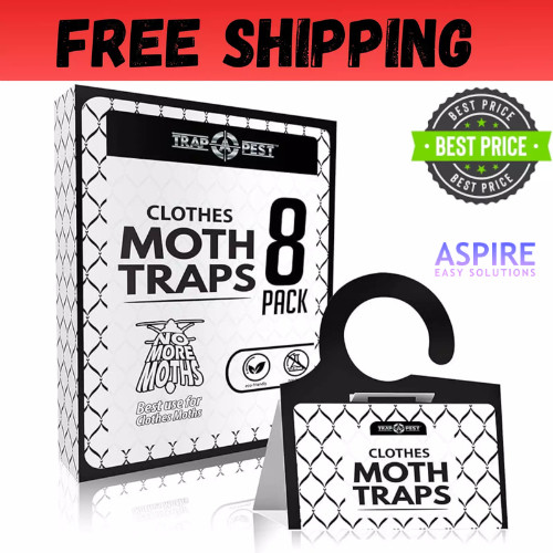 Clothing Moth Traps - 8 Pack - Non Toxic Moth Traps for Clothes with Pheromone.. gallery