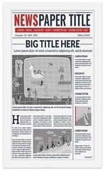 Solid Wood Newspaper Frame Matte White Finish Size 11×12