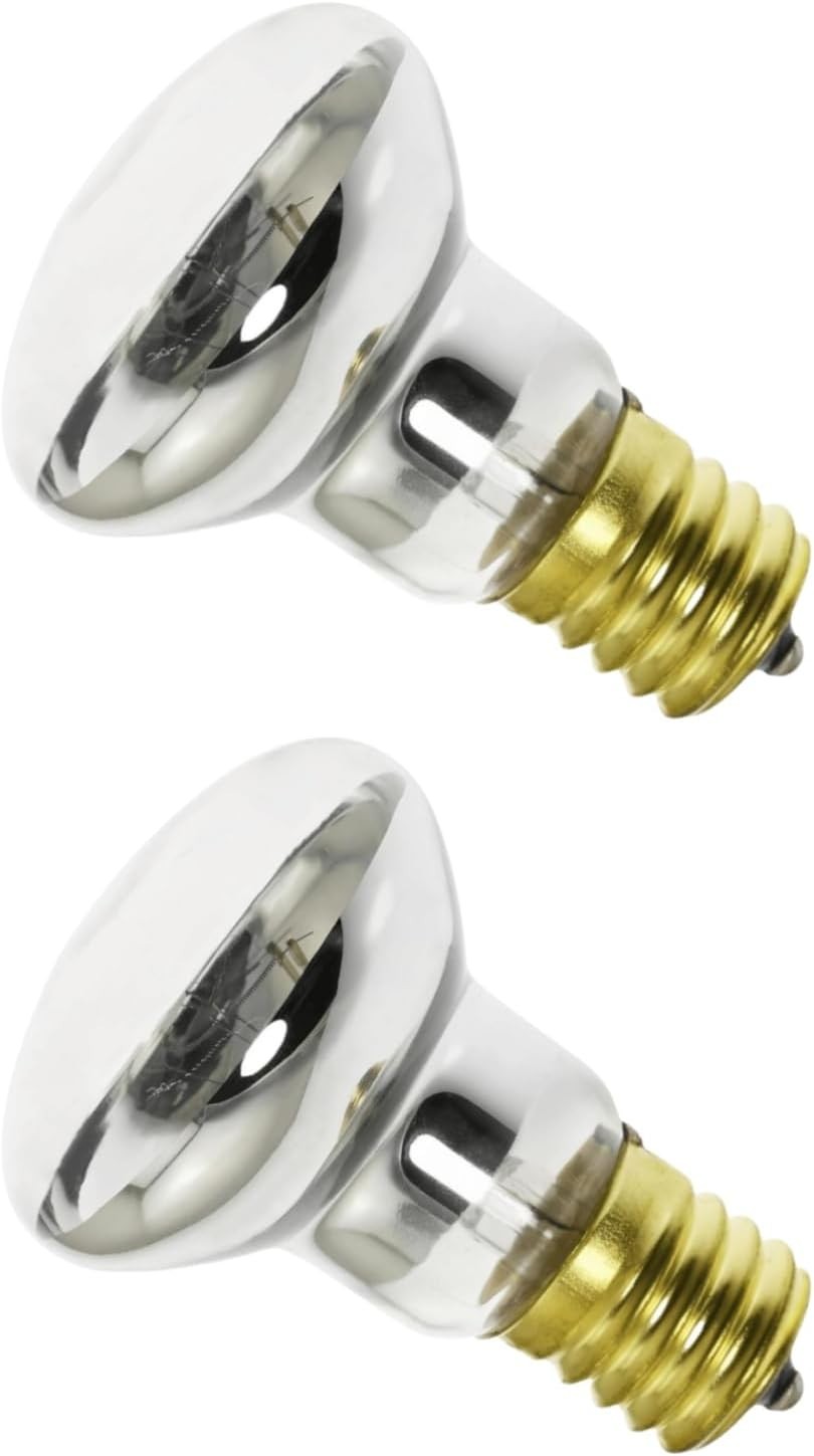 2 Pack Lava Lamp Bulb R39 E17 25W Reflector Bulbs for Bedroom and Silver gallery