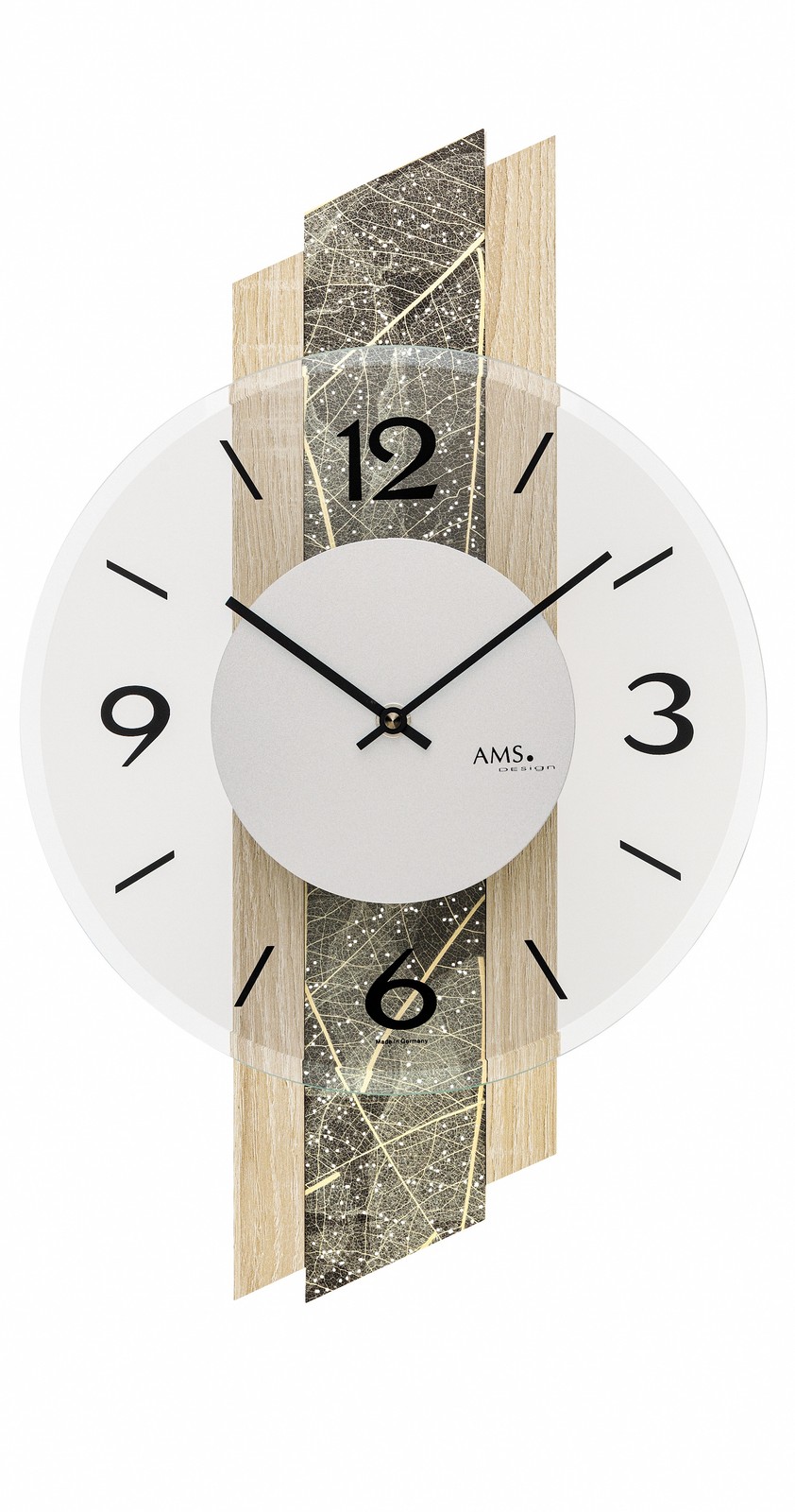 Modern Wall Clock with Quartz Movement by AMS gallery