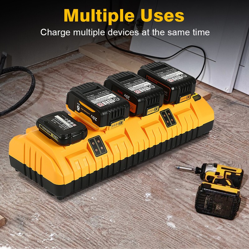 For DeWALT DCB104 20V Multiport Li-Ion Battery Rapid Charger Lithium XR DCB205 gallery