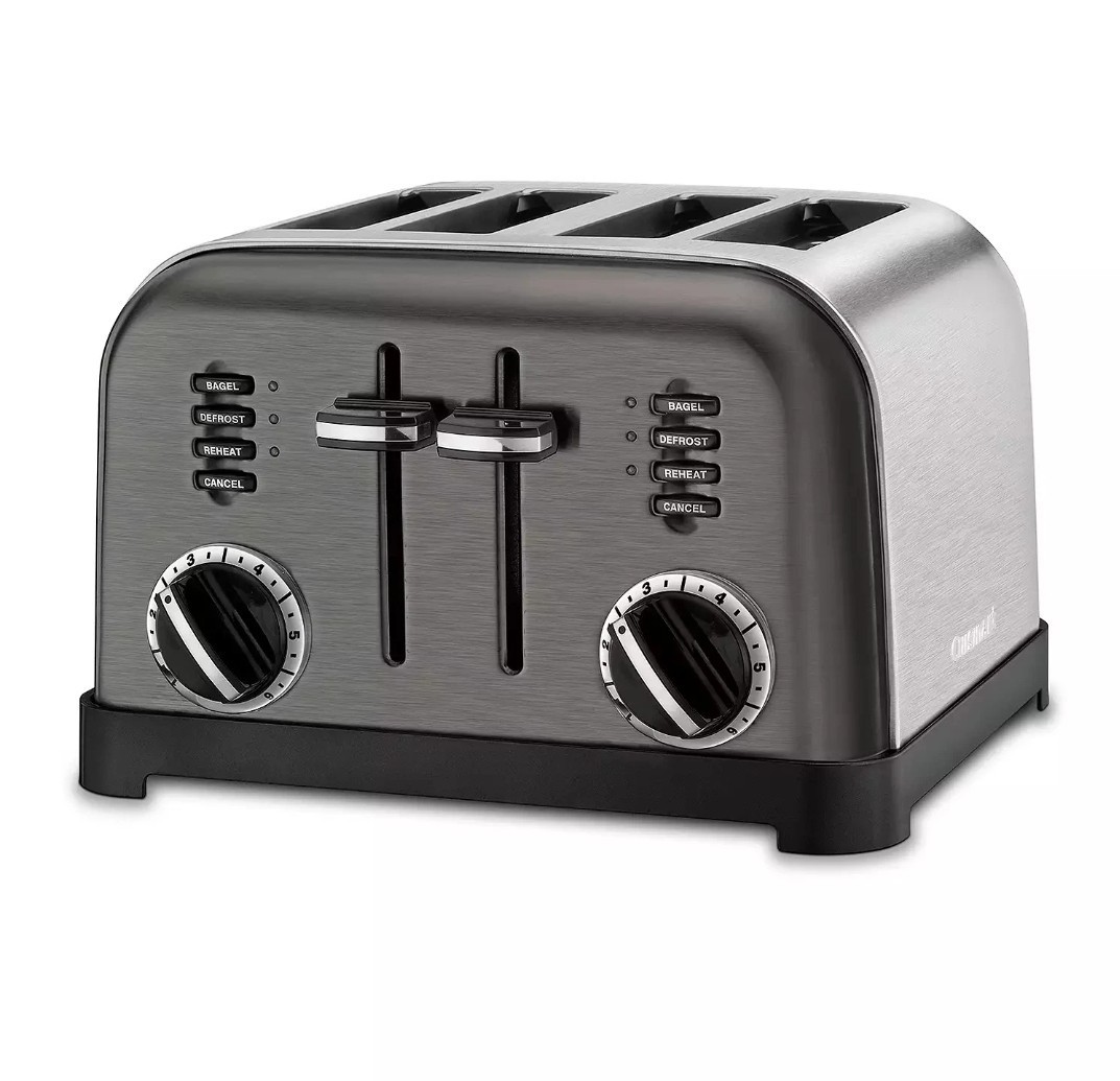 Cuisinart Classic Metal 4-Slice Toaster, Brushed Black Stainless CPT-180BKSP1 gallery