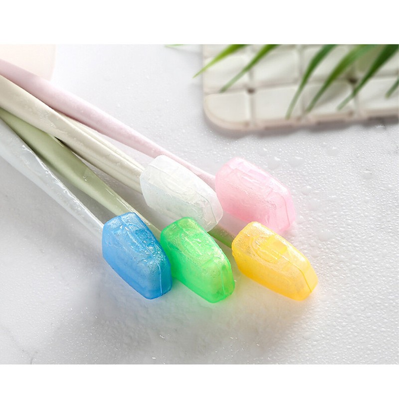 100Pcs/set Toothbrush Headgear Colorful Portable Tooth brush Cover Tooth Brush gallery