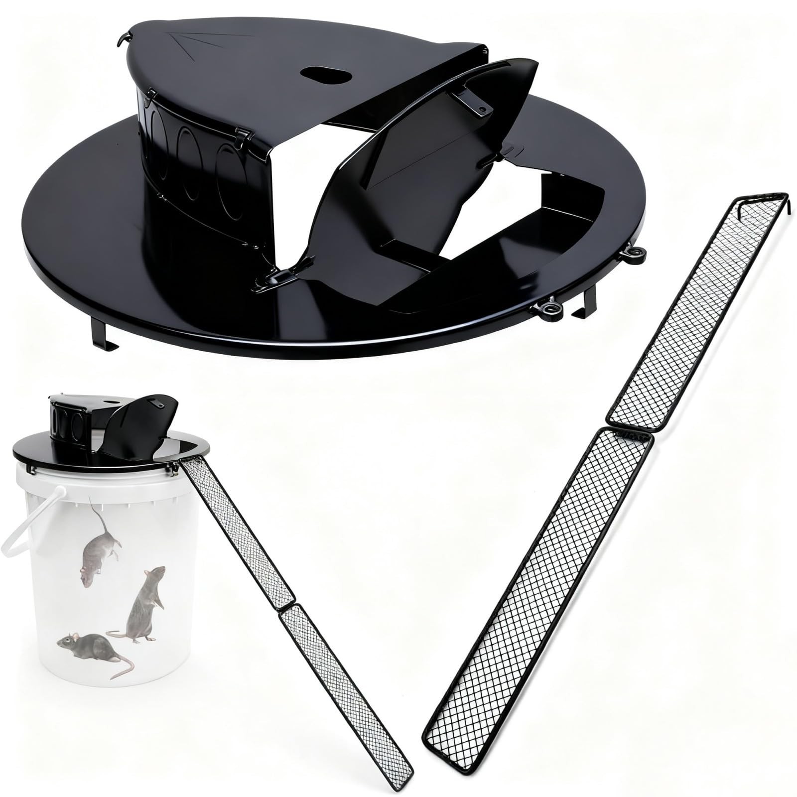 Bucket Lid Mouse Trap Metal 5 Gallon Bucket lid, Strong Material That Will No... gallery