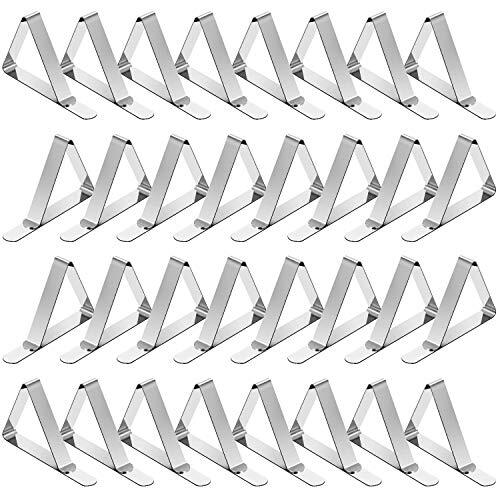 TriPole Tablecloth Clips 32 Pack Stainless Steel Table Cover Assorted Sizes gallery