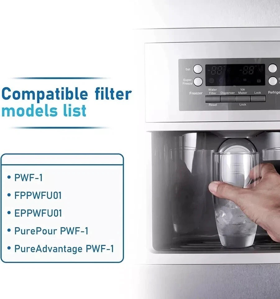 2 pack Frigidaire FPPWFU01 PWF-1 Refrige PurePour Water &Ice Refrigerater Filter gallery
