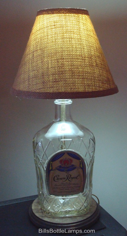 Rustic Cottage Cabin Burlap Table Light LAMP SHADE "Clip-On" Bulb 9" inch Cone gallery
