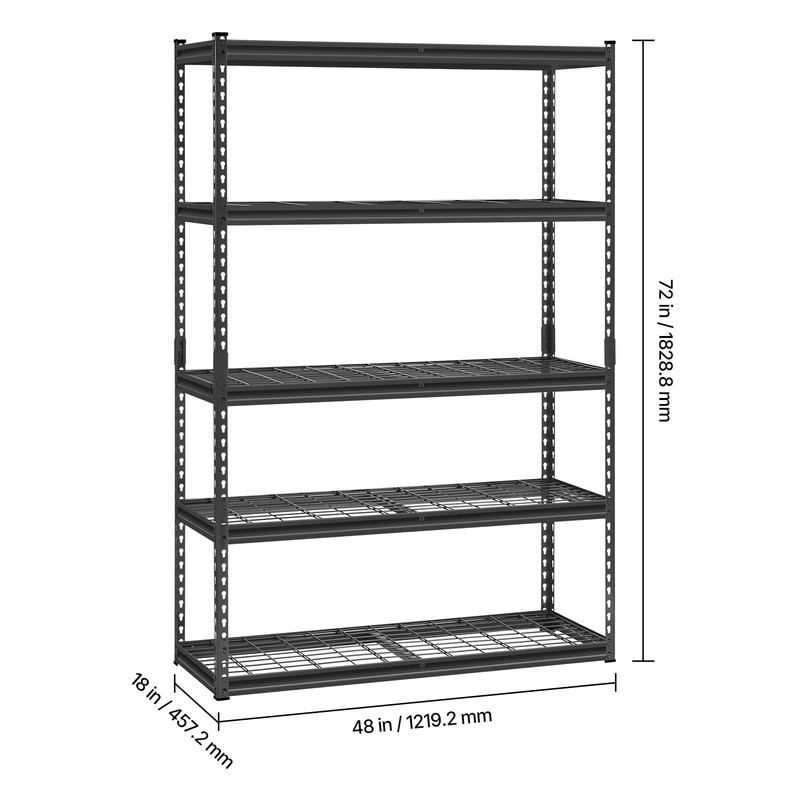 UimosoStorage Shelves 5 Tier Adjustable Heavy Duty Garage Shelving Unit 2500 lbs gallery