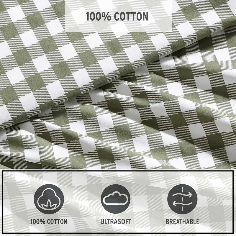- Twin Sheet Set, Crisp & Cooling Sheets w/a Naturally Smooth Cotton Percale ... gallery