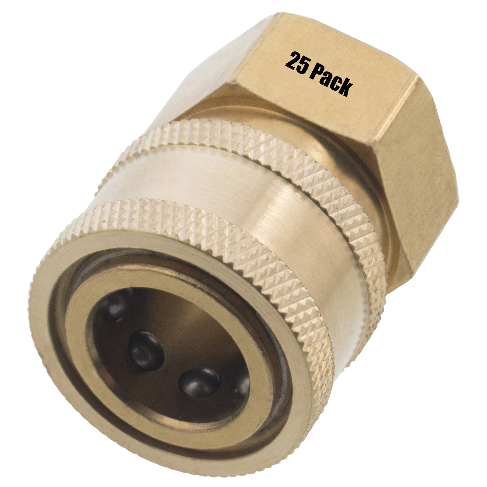 (25) 3/8" FPT Female Brass Socket Quick Connect Coupler Pressure Washer Nozzle gallery