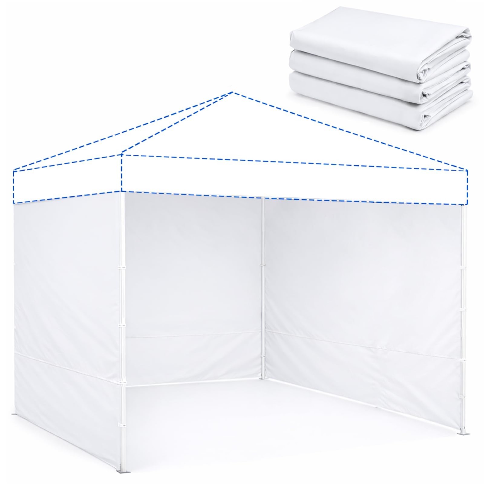 10x10 Heavy Duty Waterproof Canopy Tent Sidewalls - Zippered 300D Oxford Walls ( gallery