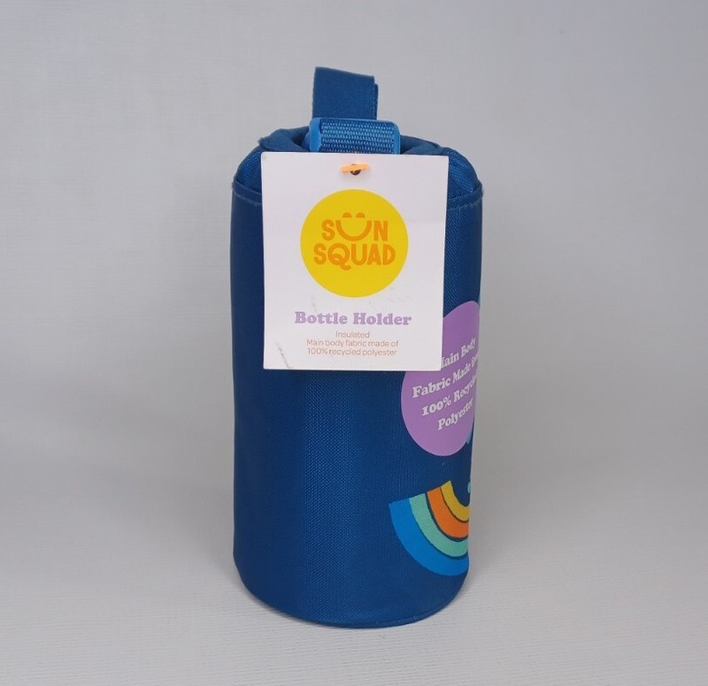 Sun Squad Insulated Bottle Holder Skateboarding Unicorn Fabric Strap gallery