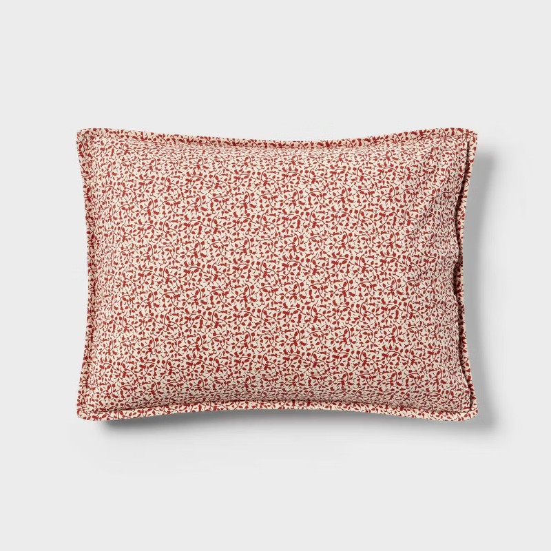 King Patchwork Quilt Set Red - Threshold gallery