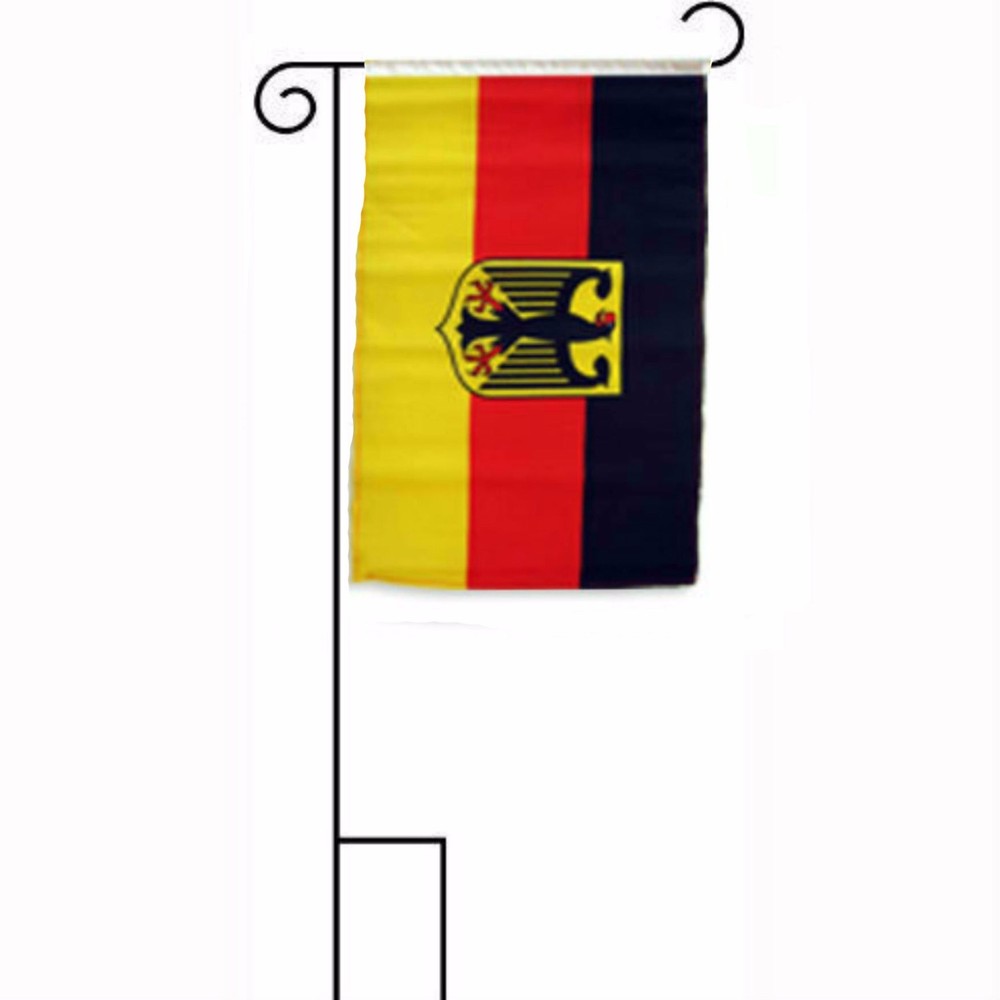 12x18 12"x18" Germany German Eagle Sleeved w/ Garden Stand Flag
