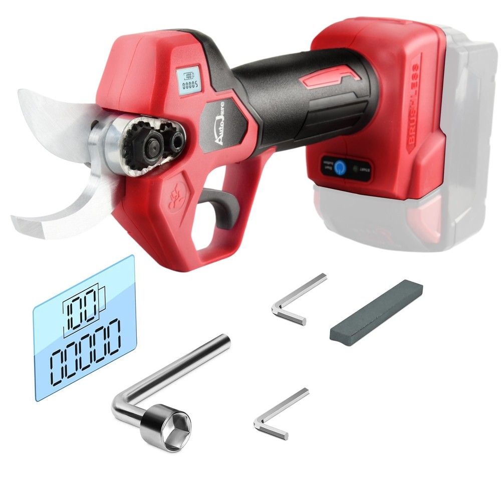 Electric Pruning Shears for Milwaukee 18V Battery, Portable Cordless Pruning