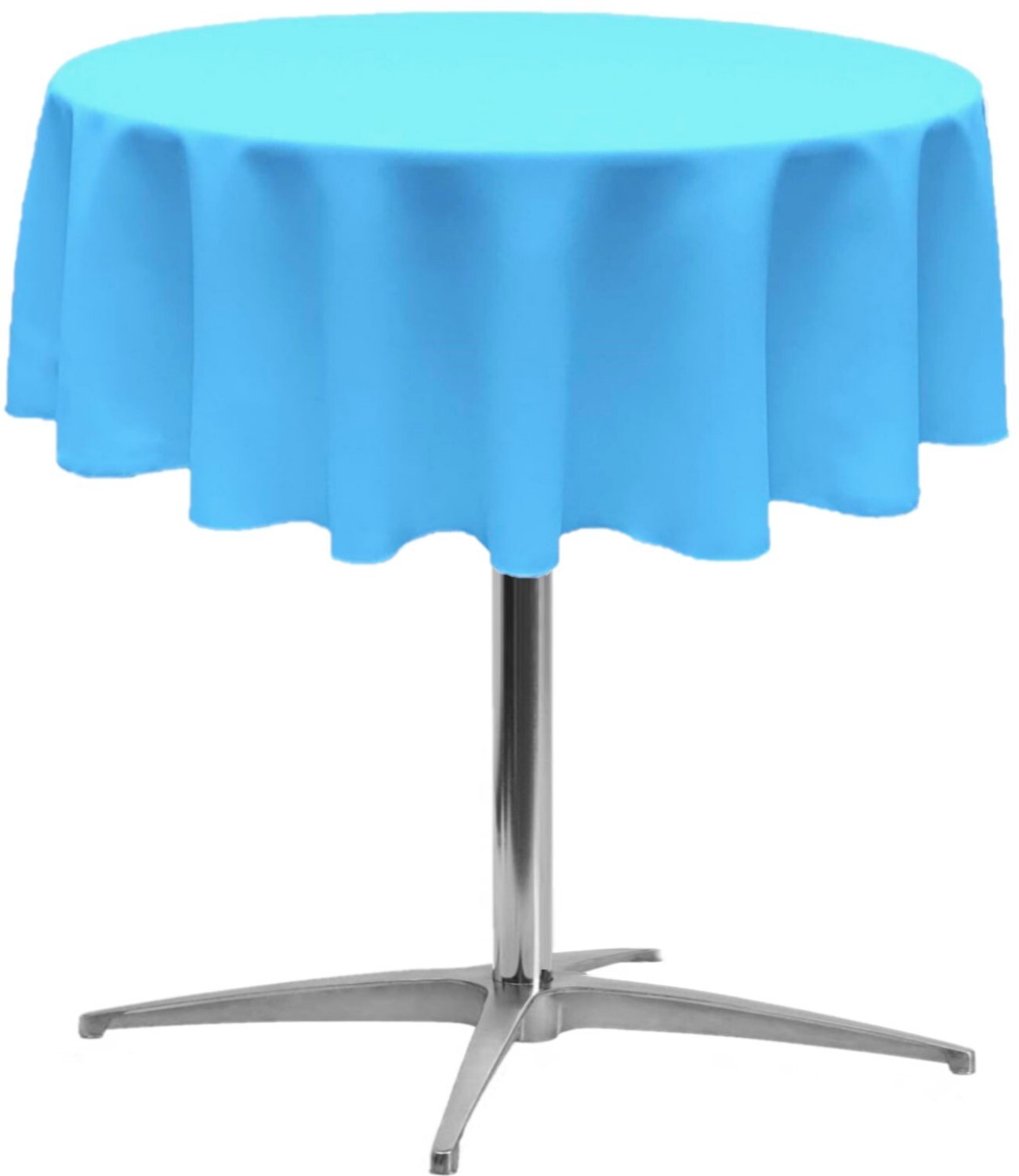 Round Polyester Poplin Table Overlay Wedding/Party Decoration - Small Tablecloth gallery