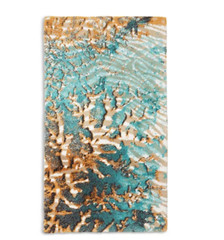 $625 Abyss Cesari Coral and Wave Pattern Bath Rug – 27″ x 47″~ Portugal ~NWT