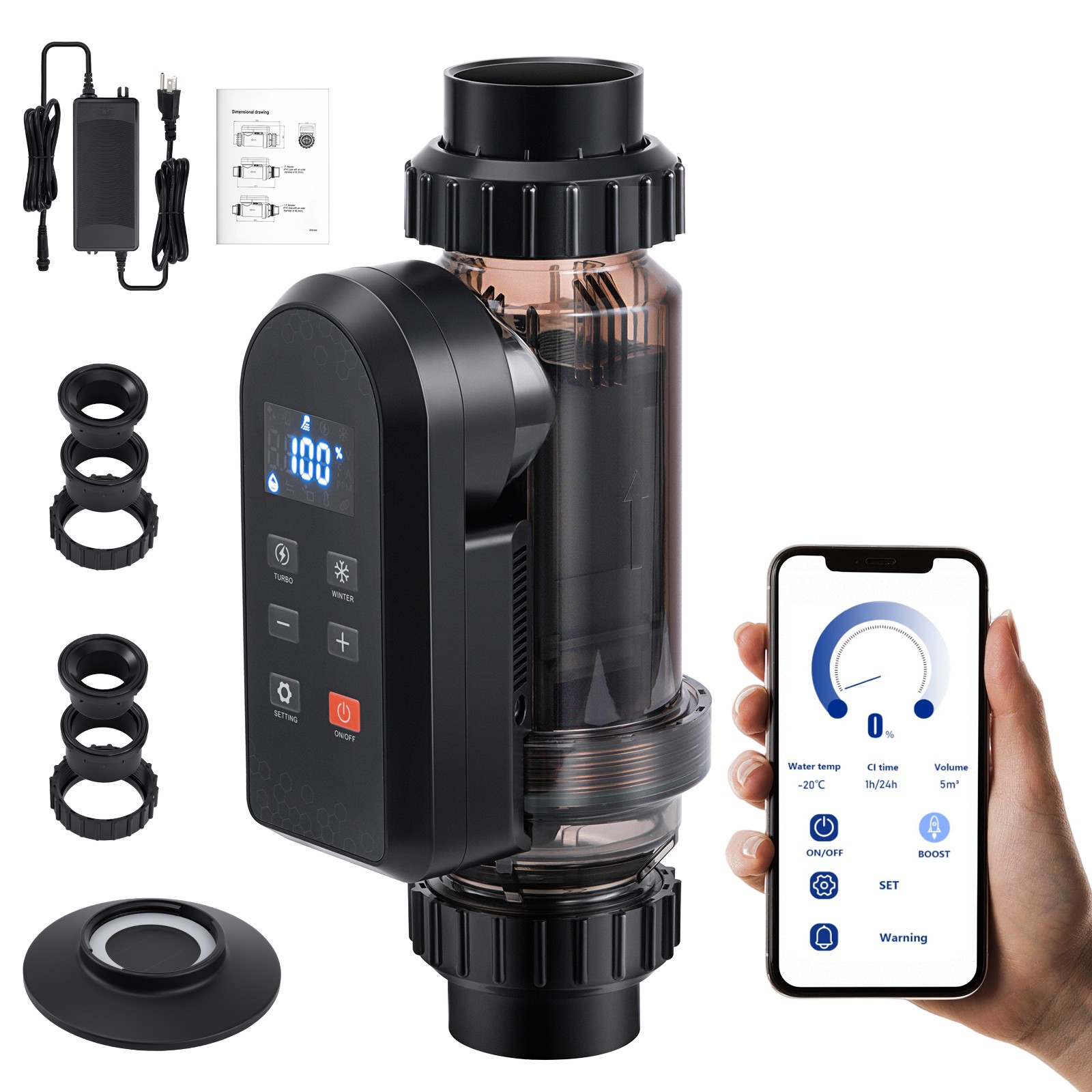 Salt Water Pool Chlorinator System Salt Chlorine Generator for Above/Inground gallery