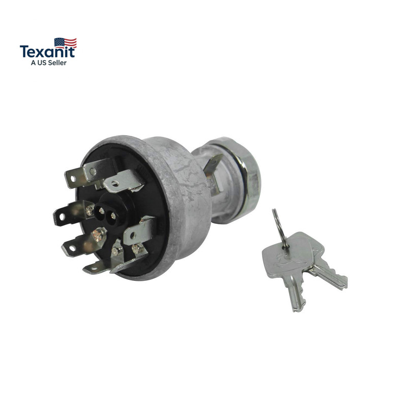 Ignition Key Switch RE45963 50712065 Compatible with John Deere Tractors 5200 52 gallery
