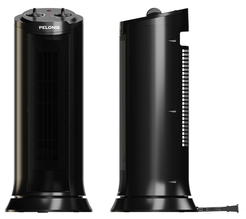 17" Tower Heater, Ceramic, Oscillating, Portable with Carry Handle, 1,500 Watts, gallery