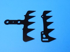 CUSTOM LARGE DOG SPIKE SET FOR YOUR ECHO CS-590 CHAINSAWS – POWDER COATED BLACK