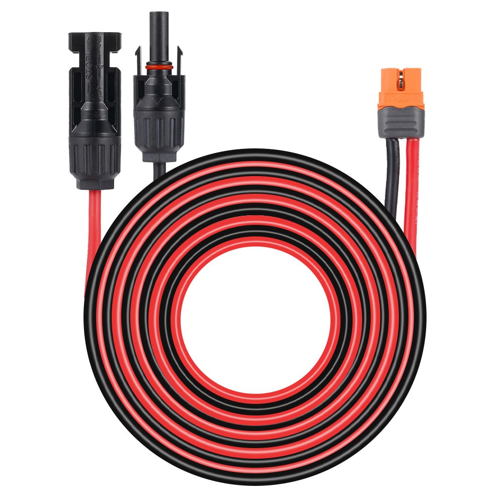 10ft XT60i Female to Solar Connector Solar Panel Extension Charging Cable 12 AWG gallery