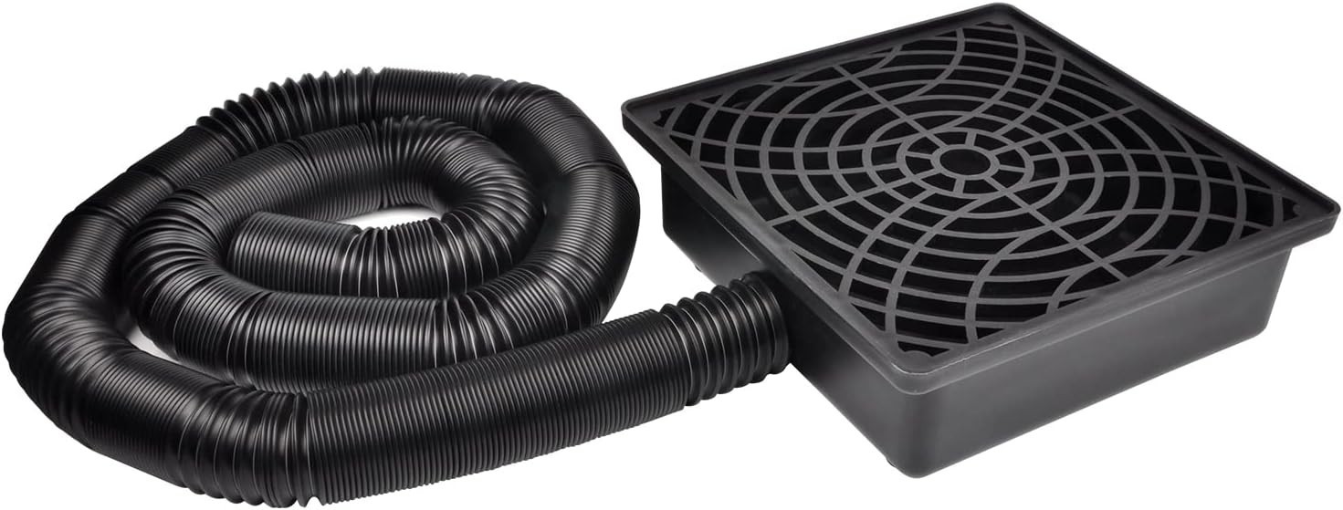 Low Profile Catch Basin Drain Kit Downspout Extender, 12"×12" Catch Basin Gut... gallery