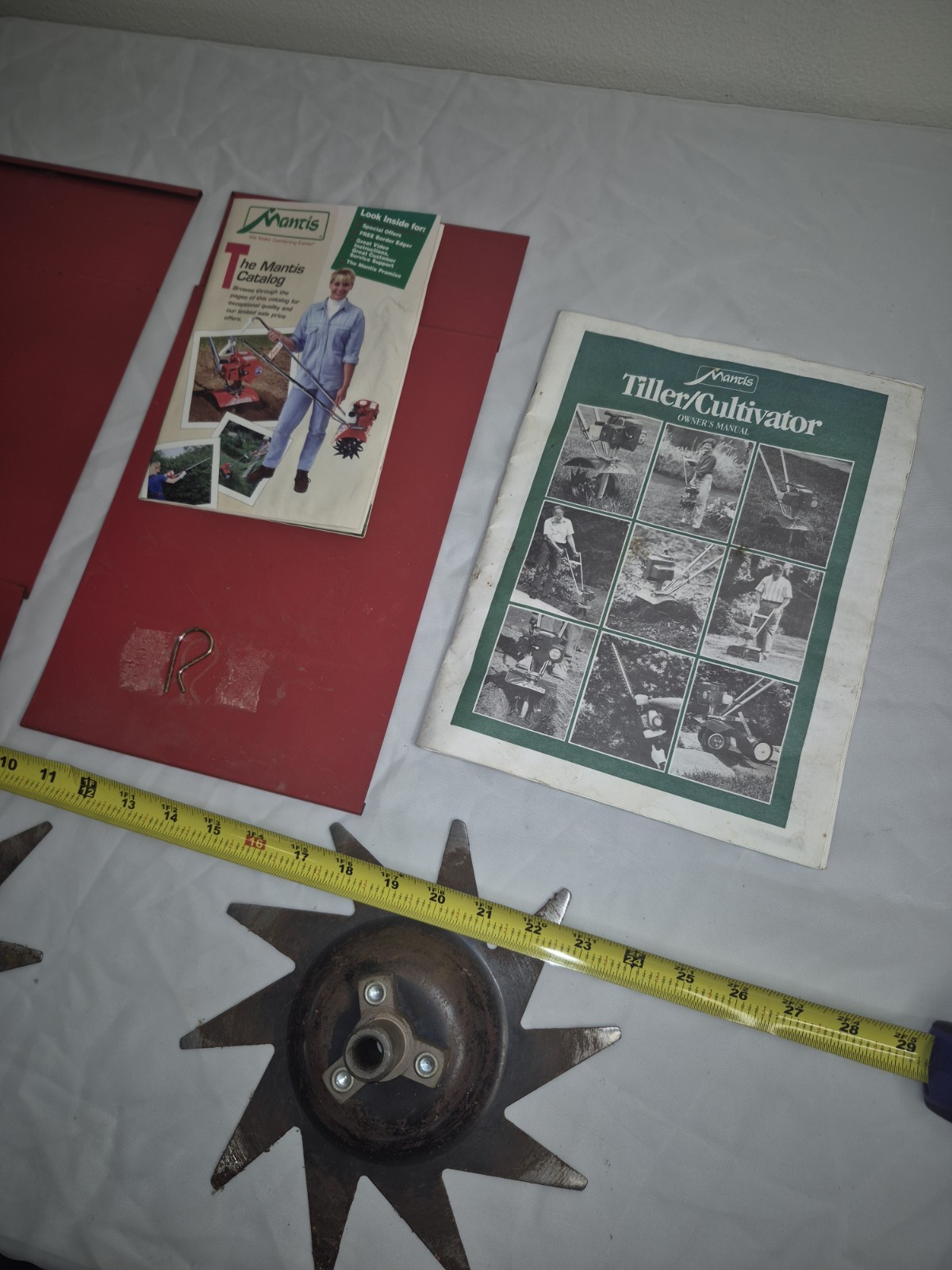 OEM Mantis Tiller Cultivator Attachment Lot Star Wheels Shields Manual Parts gallery