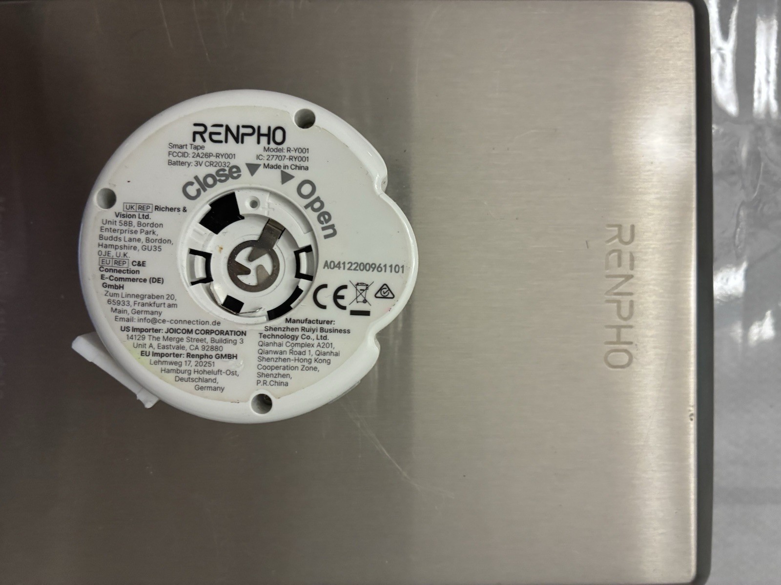 RENPHO Bluetooth Body Fat Weight Scale, Food Scale And Measuring Tape.. USED gallery