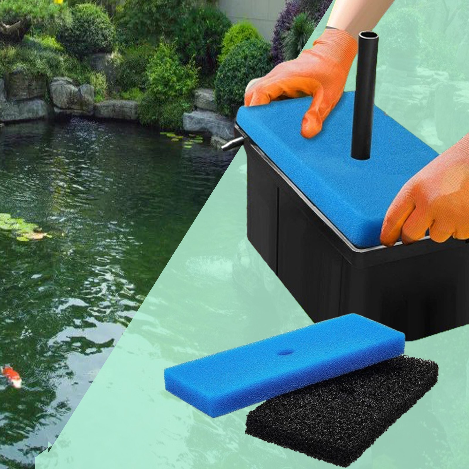 Pre-Filter Sponge for Ponds Pumps, Fits 52231 and 52229 Filter pads Pump Filter gallery