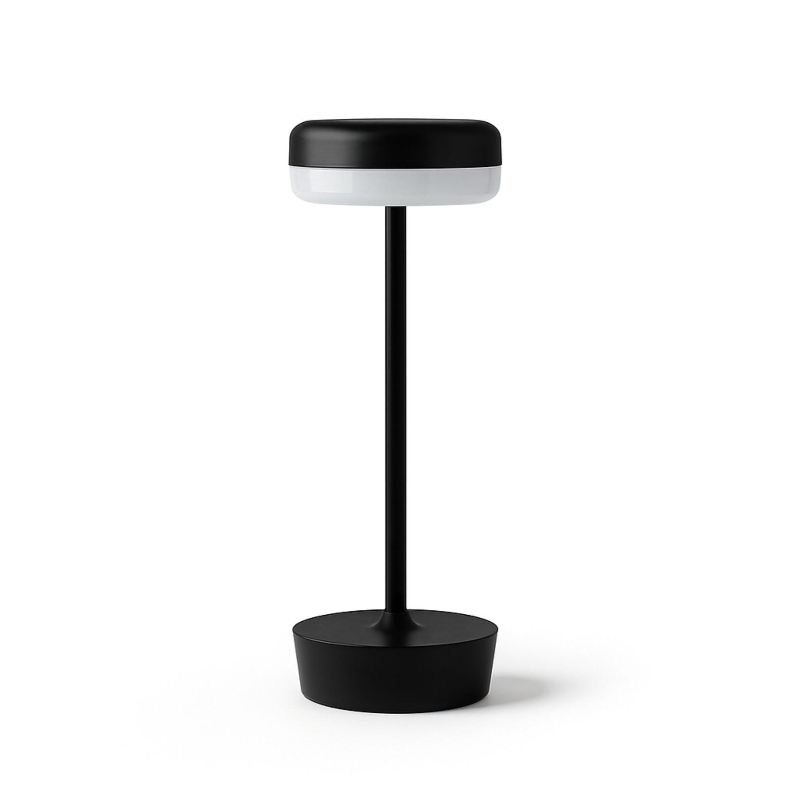 12-Inch Outdoor Rechargeable Table Lamp, Black, Water-Resistant, 100 Lumens gallery