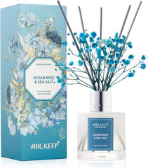 Reed Diffuser Set,3.38 fl oz (100 ml) – Ocean Mist&Sea Salt Oil Diffusers with 8