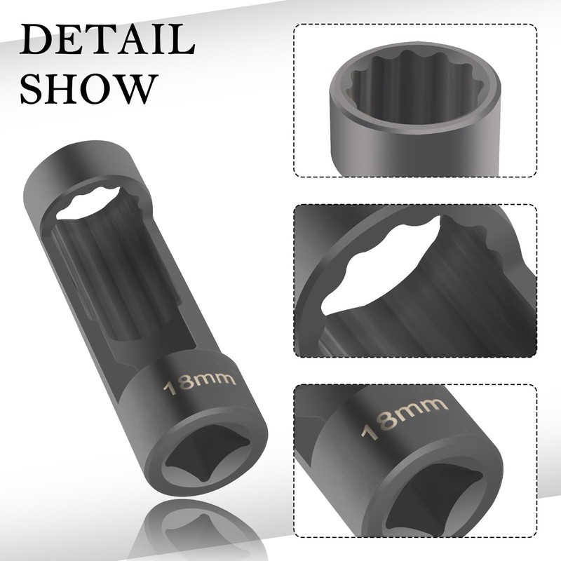 18mm Shock Absorber Socket for Removal of Shock Absorbers Nut,Strut Nut Socke... gallery