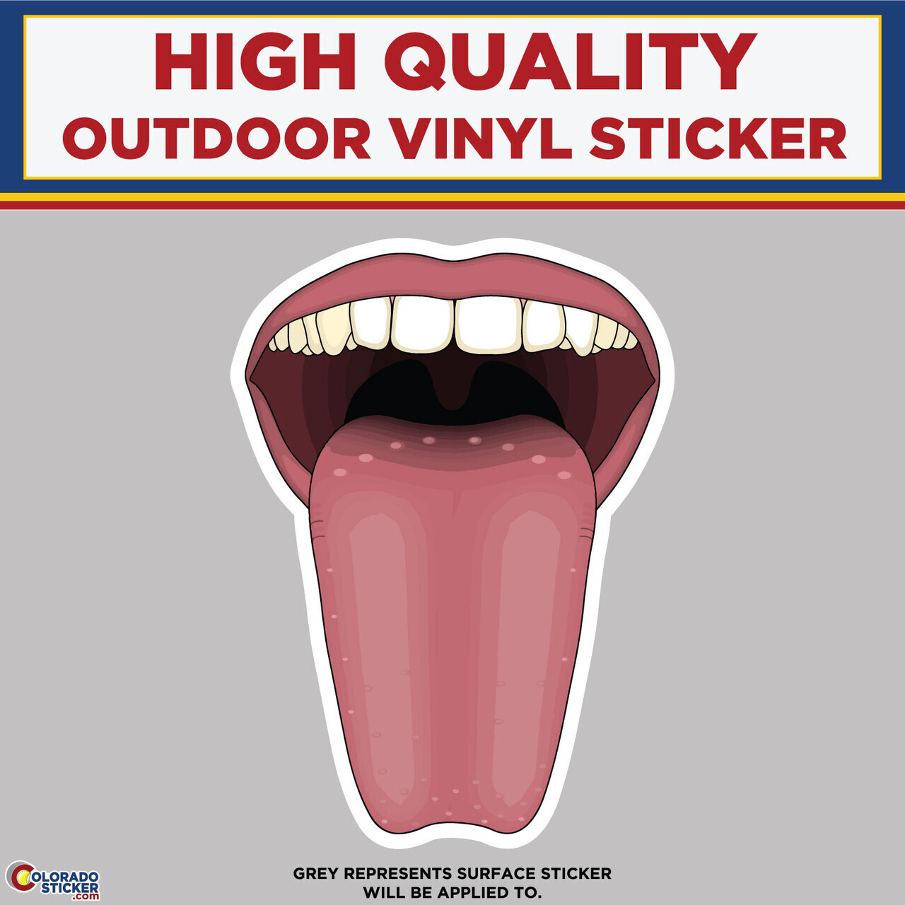 Tongue Sticking Out, High Quality Vinyl Stickers gallery